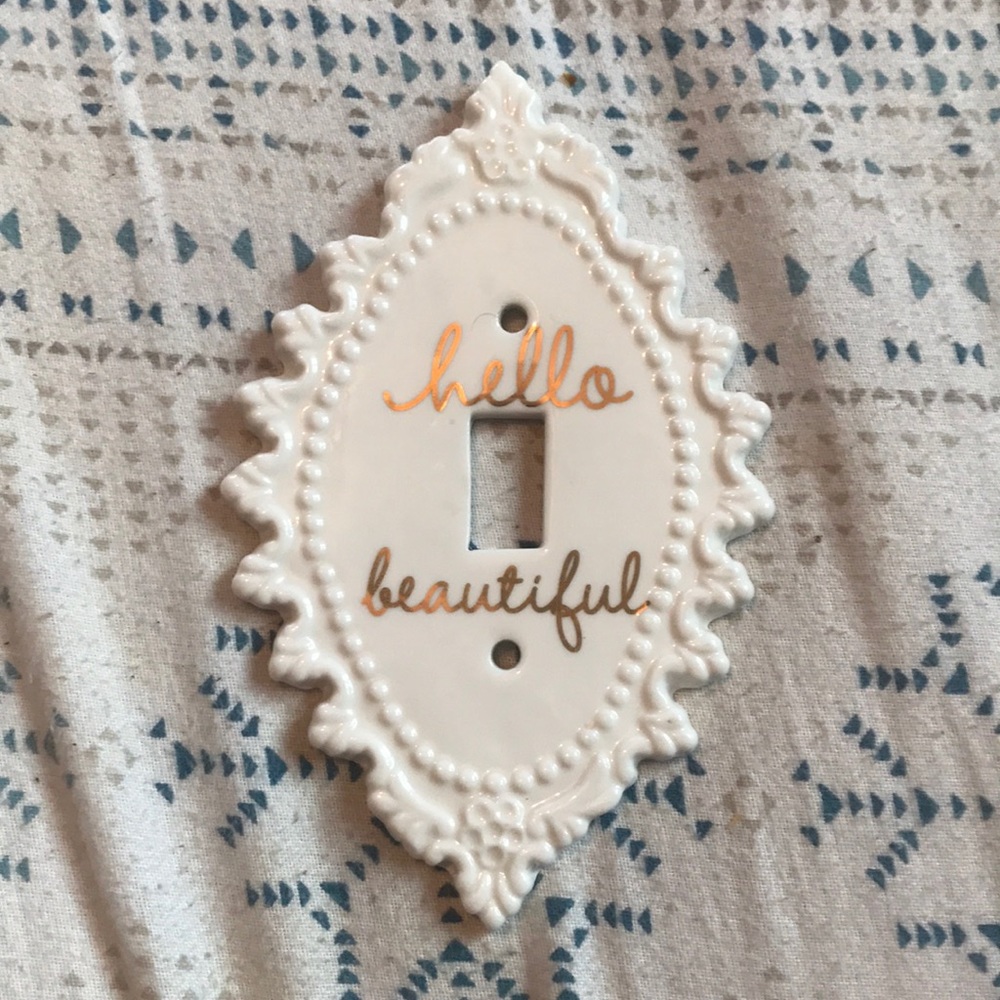 hello beautiful light switch cover